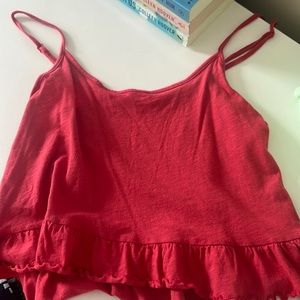 american eagle red tank